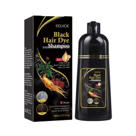 EELHOE Black Hair Shampoo, Multiflorum Essence Moisturizing Nourishing Cleansing Repairing Black And Smooth Hair Shampoo